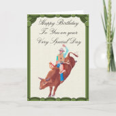 Bull Rider ~ Ik hou van Rodeo Kaart (Voorkant)