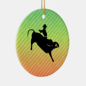 Bull Rider Keramisch Ornament (Rechts)