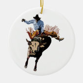 Bull Rider Keramisch Ornament (Voorkant)