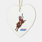 Bull Rider - Medium Keramisch Ornament (Links)
