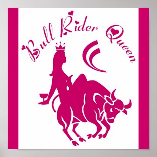 BULL RIDER QUEEN POSTER (Voorkant)