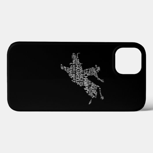 Bull Rider Word Cloud Case-Mate iPhone Case (Achterkant (horizontaal))