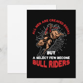 Bull Riders Cowboys Riding Country Rodeo Gift Kaart (Voorkant / Achterkant)