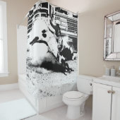 Bull Riding Champ Douchegordijn (In situ)