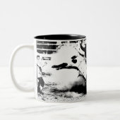 Bull Riding Champ Tweekleurige Koffiemok (Links)