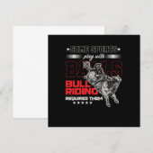 Bull Riding Cowboy Land Rodeo Cowgirl Gift Kaart (Voorkant / Achterkant)