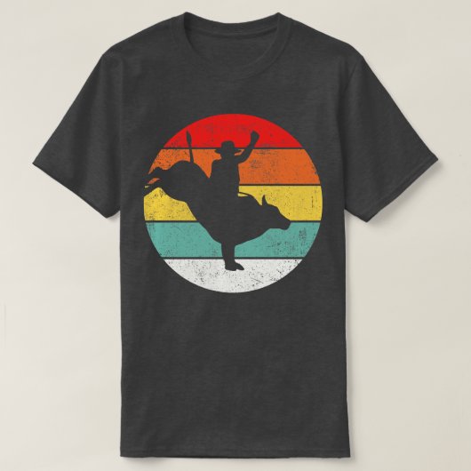 Bull Riding Cowboy Rodeo T-shirt (Design voorkant)
