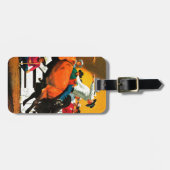 Bull Riding door Fred Ludekens Bagagelabel (Voorkant horizontaal)