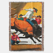 Bull Riding door Fred Ludekens Deken (Voorkant Verticaal)