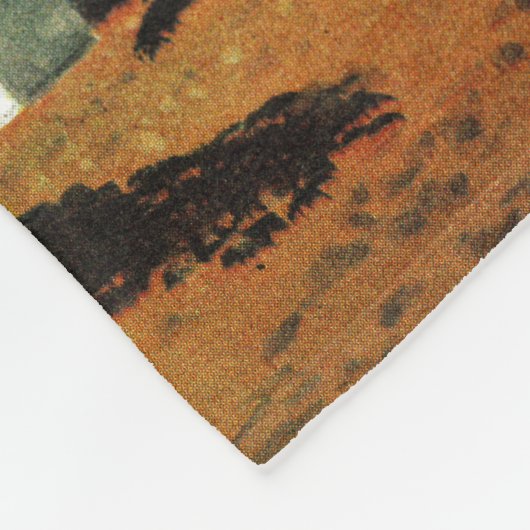 Bull Riding door Fred Ludekens Fleece Deken (Hoek)