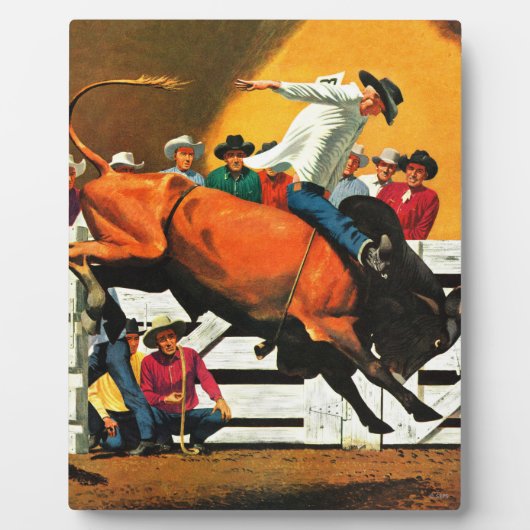 Bull Riding door Fred Ludekens Fotoplaat (Voorkant)