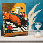 Bull Riding door Fred Ludekens Fotoplaat (Zijkant)