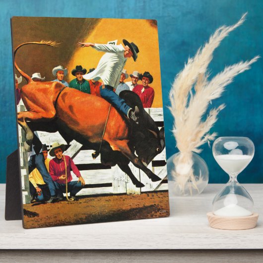 Bull Riding door Fred Ludekens Fotoplaat (Zijkant)