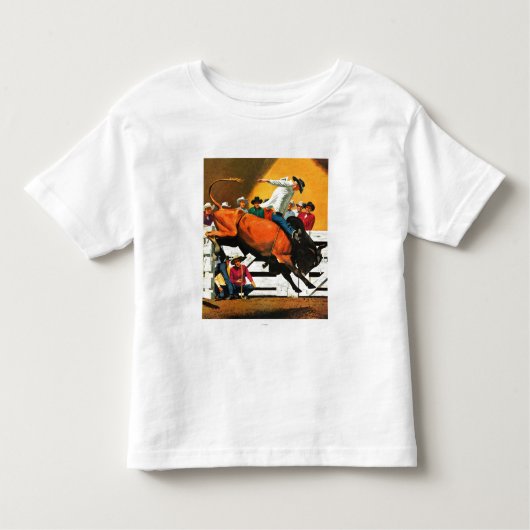 Bull Riding door Fred Ludekens Kinder Shirts (Voorkant)