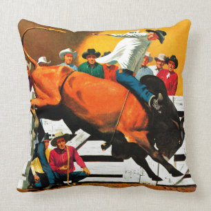 Bull Riding door Fred Ludekens Kussen