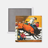 Bull Riding door Fred Ludekens Magneet (Voorkant / Achterkant)
