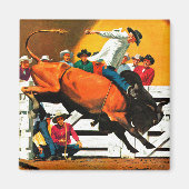 Bull Riding door Fred Ludekens Magneet (Voorkant)