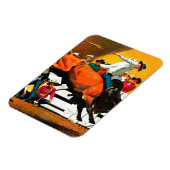 Bull Riding door Fred Ludekens Magneet (Linkerzijde)