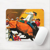 Bull Riding door Fred Ludekens Muismat (Met muis)