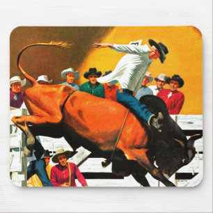 Bull Riding door Fred Ludekens Muismat