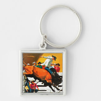 Bull Riding door Fred Ludekens Sleutelhanger