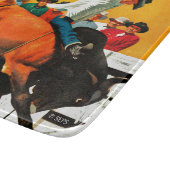 Bull Riding door Fred Ludekens Snijplank (Hoek)