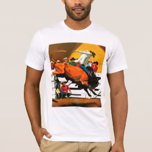Bull Riding door Fred Ludekens T-shirt