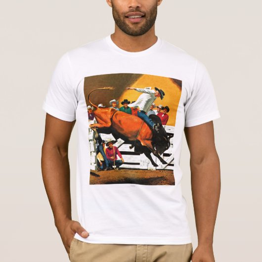 Bull Riding door Fred Ludekens T-shirt (Voorkant)