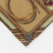 Bull Riding Fleece Deken (Hoek)
