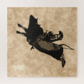 Bull Riding Hero- Rodeo Event Legpuzzel (Horizontaal)