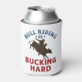 Bull Riding is een hard Funny Bullrider Blikjeskoeler (Blikje Voorkant)