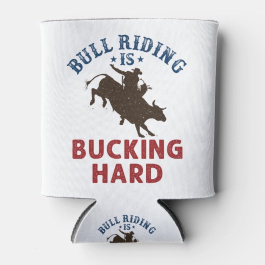 Bull Riding is een hard Funny Bullrider Blikjeskoeler (Voorkant)