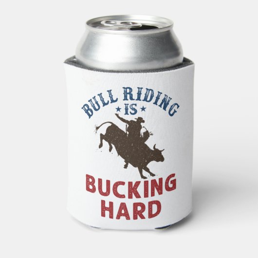 Bull Riding is een hard Funny Bullrider Blikjeskoeler (Blikje Achterkant)
