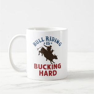 Bull Riding is een hard Funny Bullrider Koffiemok