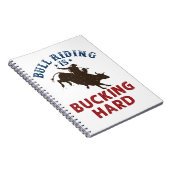 Bull Riding is een hard Funny Bullrider Notitieboek (Rechterzijde)