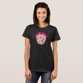 Bull Riding Lips Bullrider Rodeo Bull T-shirt (Voorkant volledig)
