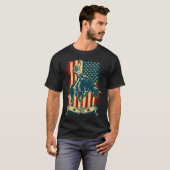 Bull Riding Rodeo  Verdrietig USA Bull Ride T-shirt (Voorkant volledig)