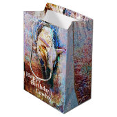 Bull Riding Rodeo Western Theme Party Medium Cadeauzakje (Voorkant Gekanteld)