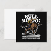 Bull Riding Sports Rider Cowboy Rodeo Country Gift Kaart (Voorkant / Achterkant)