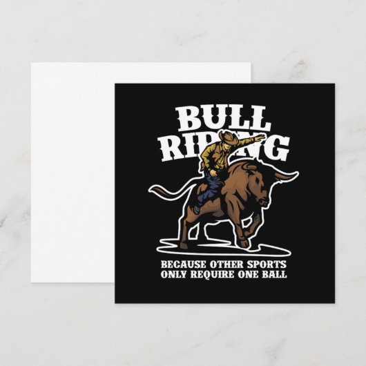 Bull Riding Sports Rider Cowboy Rodeo Country Gift Kaart (Voorkant / Achterkant)