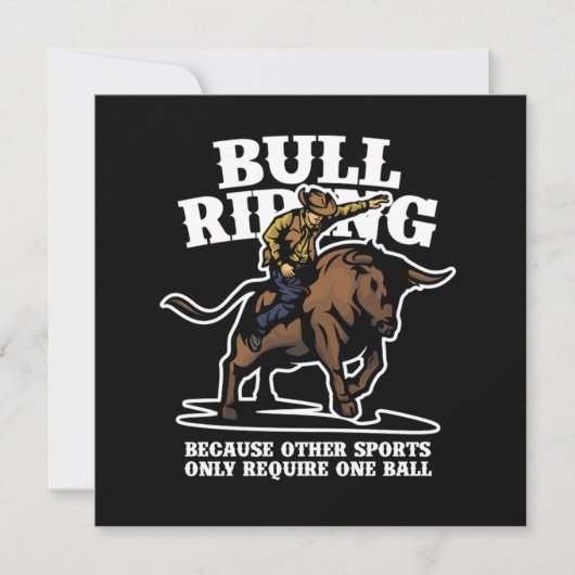 Bull Riding Sports Rider Cowboy Rodeo Country Gift Kaart (Voorkant)