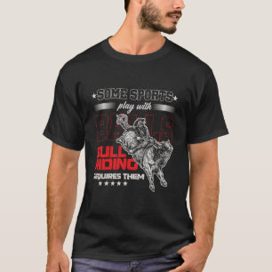 Bull Riding Sports Rodeo Cowboy Westerne Bull Ride T-shirt