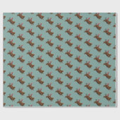 Bull rijden rodeo cowboy cadeaupapier (Vlak)