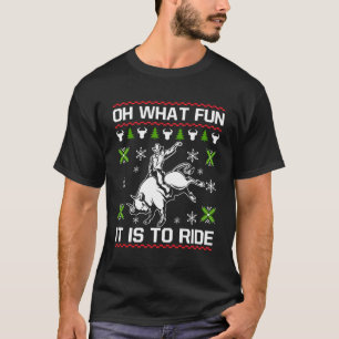 Bull rijden voor ruiter t-shirt