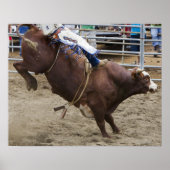 Bull-rijder op rodeo poster (Voorkant)