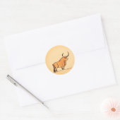 Bull Ronde Sticker (Envelop)