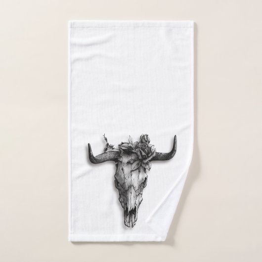 Bull Roos zwart-wit Bad Handdoek (Handdoek)