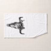 Bull Roos zwart-wit Bad Handdoek (Handdoek)