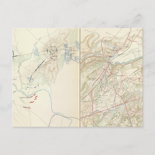 Bull Run , Manassas Briefkaart (Voorkant)