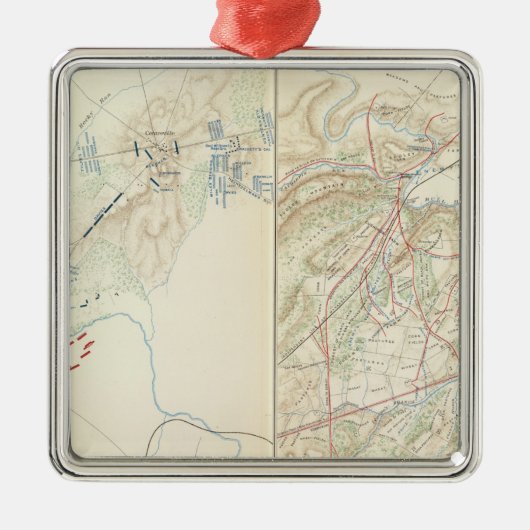 Bull Run , Manassas Metalen Ornament (Voorkant)